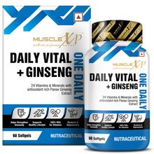 MuscleXP One Daily Vital + Ginseng Multivitamin With 24 Vitamins & Minerals For Men & Women