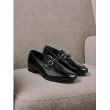 Metro Men Black Loafers