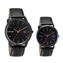 Sonata 713387029NL01 Black Dial Analog Watch For Couple