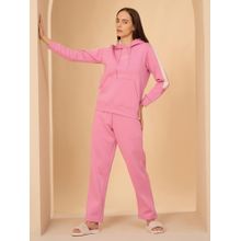 Sweet Dreams Women Colourblock Nightsuit Mauve