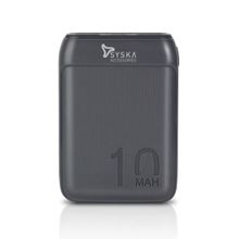 Syska Accessories 10000 Mah Power Bank Pocket Size (grey)