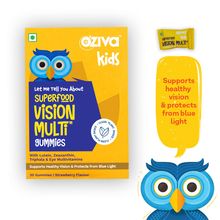 OZiva Kids Superfood Vision Multi Gummies - Support Healthy Eyes & Vision