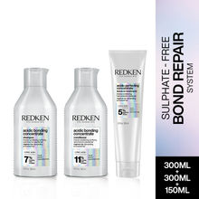 Redken Damaged Hair Combo - Acidic Bonding Concentrate Shampoo, Conditioner & Leave-In Treatment