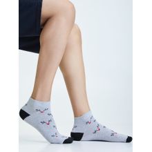 Mint & Oak Red Nose Rudolph Ankle Christmas Socks