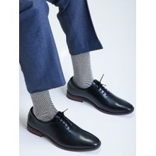 Mint & Oak Men Herringbone Black Socks