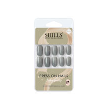 Shills Professional Reusable Square Press On Nails - Grey