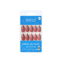 Shills Professional Reusable Almond Press On Nails - Peach