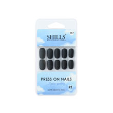 Shills Professional Reusable Square Press On Nails - Black