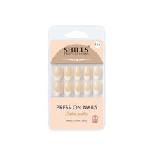 Shills Professional Reusable French Oval Press On Nails - Yellow