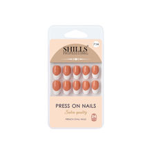 Shills Professional Reusable French Oval Press On Nails - Orange