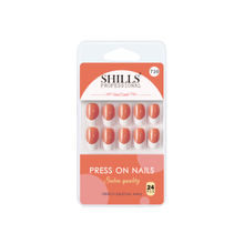 Shills Professional Reusable French Square Press On Nails - Orange