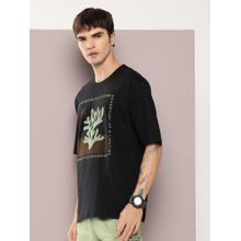 DILLINGER Black Graphic Oversized T-Shirt (S)