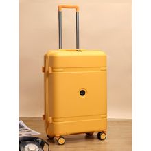 CARRIALL Drift Yellow Hard Sided 20 Inch Cabin Size Trolley Bag Suitcase