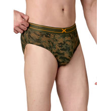 Frenchie X - RAGE Men Printed Tencel Micro Modal Elastane Olive Briefs