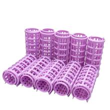 Bronson Professional 10 Pc Set Roller Curlers Clips For Women, 25mm - Multi-Color