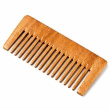 Bronson Professional Kacchi Neem Handmade Wooden Comb - Wide Tooth for Post Shampoo Detangling