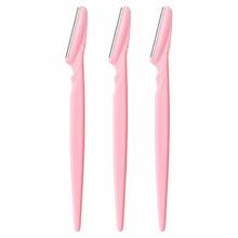 Bronson Professional Reusable Eyebrow And Face Razor Painless Hair Remover Pack of 3 Color May Vary