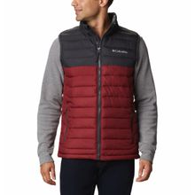 Columbia Mens Red Color Polyester Fabric Sleeveless Powder Lite Vest Jacket