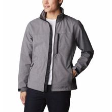 Columbia Mens Grey Color Polyester Fabric Full Sleeve Cruiser Valley Softshell Jacket