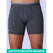 GLOOT Anti-Odour & Anti Microbial Men's Active Boxer Briefs Navy - GLUAKOEBB01