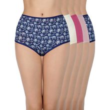 Everyday By Amante Assorted High Rise Full Brief (Pack Of 5) - Multi-Color