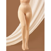 Clovia Warm Fleece-Lined Stockings In Nude Colour