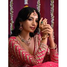 Ratnavali Jewels Gold Plated Bridal Kundan Jewellery Set