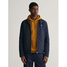 GANT Men's Navy Blue Quilted Regular Fit Windcheater Jacket