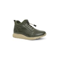 BUCKAROO Zeki Solid Olive Leather Casual Boots