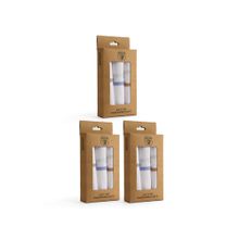 ROYAL SON Mens Premium Cotton Casual White Handkerchief-Pack of 9