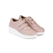 VALIOSAA Pink Solid-Plain Sneakers