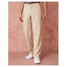 Fabindia Cotton Comfort Fit Regular Beige Trousers