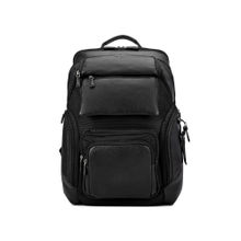 Da Milano Men Black Leather Solid Backpack