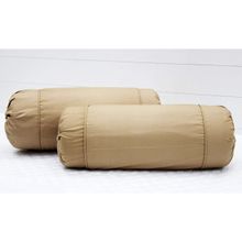 SHADES OF LIFE Plain Bolster Cover- Beige