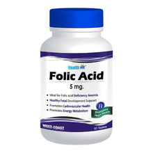 HealthVit Folic Acid 5mg 60 Tablets for Cardiac Care