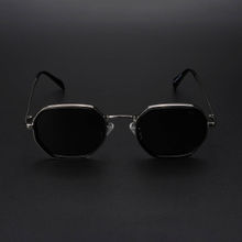 Voyage Unisex Black Lens Silver Frame Wayfarer Sunglasses - MG5852