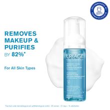 Uriage Face Cleanser Make-Up Remover Ultra-Soft Airy Foam Rinse-Off Cleanser Dermatologically Tested