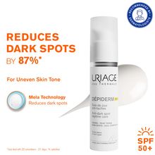 Uriage Depiderm Anti-Dark Spot Day Face Cream SPF 50+ Vitamin C Reduces Melasma Boosts Radiance