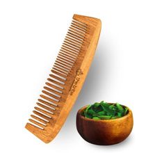 The Tribe Concepts Neem Wood Hair Comb for Hair Growth Hair Fall & Dandruff Control