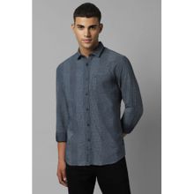 Allen Solly Men Blue Custom Fit Check Full Sleeves Casual Shirt