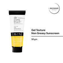 Deconstruct Lightweight Gel Sunscreen For Oily Skin - SPF 55+ PA+++, Non-Greasy