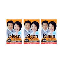 Bigen Powder Hair Color - Oriental Black N10 (Pack of 3)