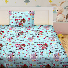 Bella Casa Single Bedsheet with 1 Pillow Set 180 TC 100% Cotton - Kids Kingdom Collection