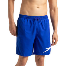 Speedo Men's Xpress Lite Essential Placement Printed Watershorts - Chroma Blue & White