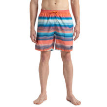 Speedo Men's Recycled Polyster Printed Leisure Watershorts - Pumpkin Spice & Fandango Pink