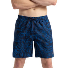 Speedo Men's 4 Way Flex Essential Printed Watershorts With Side Pockets - Peacoat & Turkish Sea
