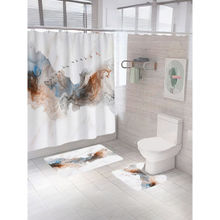 The Better Home Shower Curtain & Bathmat Multicolour