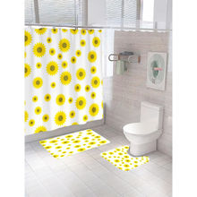 The Better Home Shower Curtain & Bath Mat Set Sunny Blooms