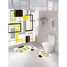 The Better Home Shower Curtain & Bathmat Multicolour