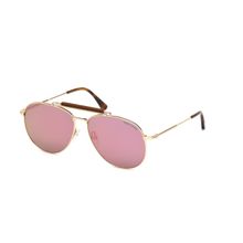 Tom Ford FT0536 60 28z Iconic Aviator Shapes In Premium Metal Sunglasses